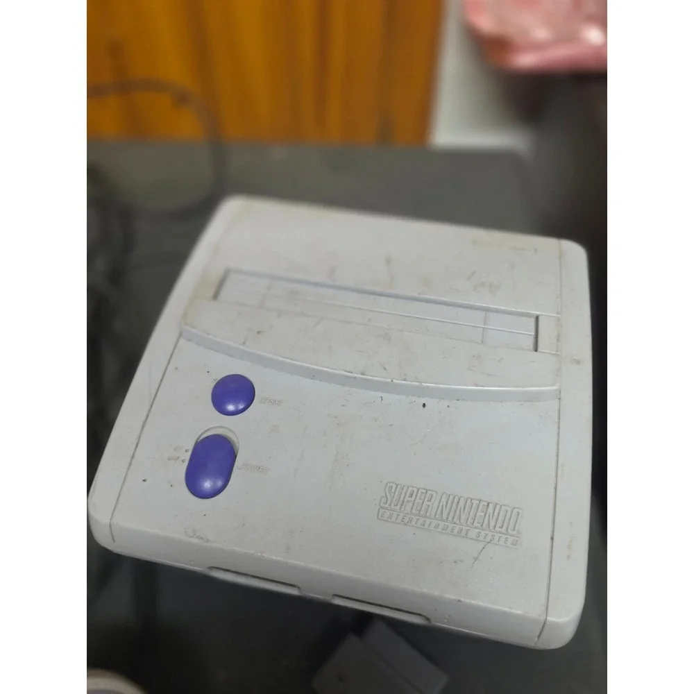 Nintendo Super NES SNES Console Bundle SNS-001 and SNS-101 Jr with‎ Controller